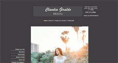 Desktop Screenshot of claudiagiraldobridal.com